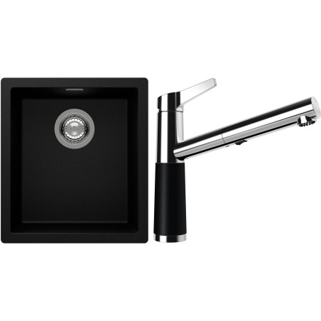 Set Schock S12-5 (dřez Kaia N-100S Puro + baterie SC-510.120 Puro)