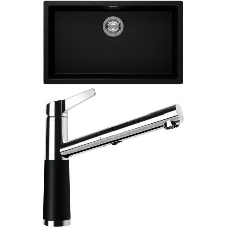 Set Schock S15-5 (dřez Kaia N-100XL Puro + baterie SC-510.120 Puro)