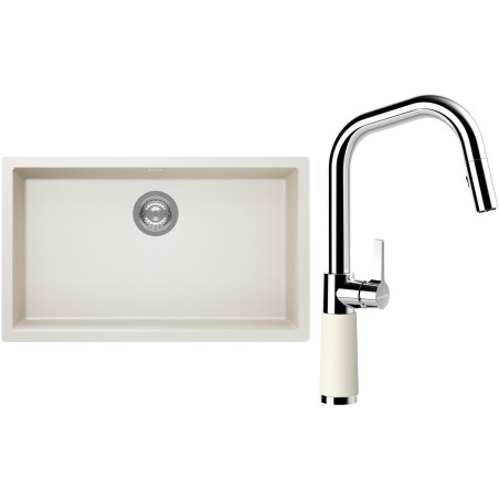 Set Schock S15-9 (dřez Kaia N-100XL Magnolia + baterie SC-530.120 Magnolia)