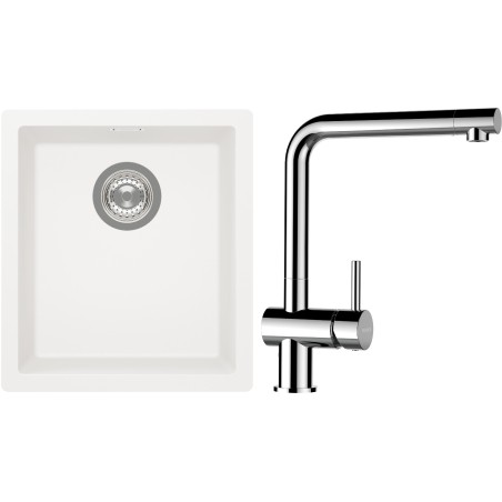 Set Schock S12-12 (dřez Kaia N-100S Polaris + baterie Epos Chrom)