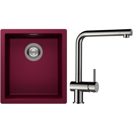 Set Schock S12-3 (dřez Kaia N-100S Berry + baterie Epos Nerezový vzhled)