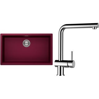 Set Schock S15-12 (dřez Kaia N-100XL Berry + baterie Epos Chrom)