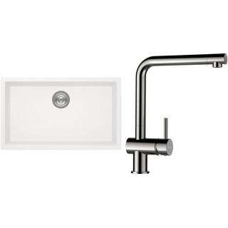 Set Schock S15-3 (dřez Kaia N-100XL Polaris + baterie Epos Nerezový vzhled)