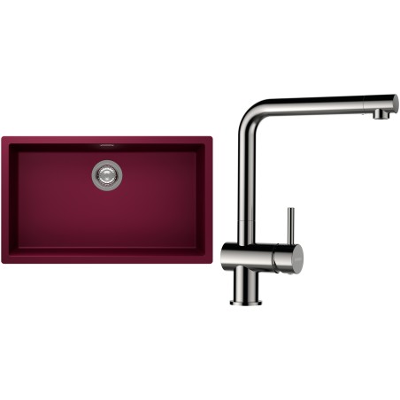 Set Schock S15-3 (dřez Kaia N-100XL Berry + baterie Epos Nerezový vzhled)