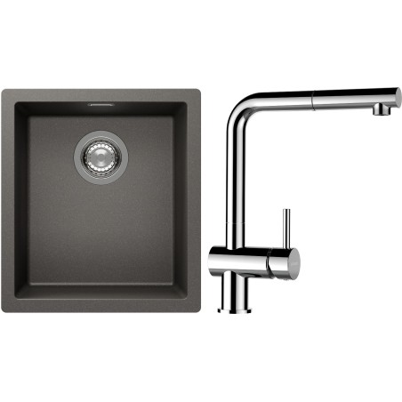 Set Schock S12-13 (dřez Kaia N-100S Silverstone + baterie Epos.120 Chrom)