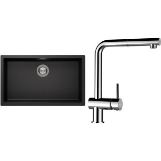 Set Schock S15-13 (dřez Kaia N-100XL Stone + baterie Epos.120 Chrom)