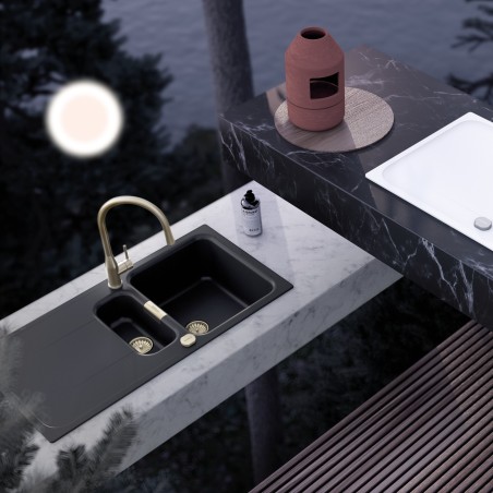 Části dřezu v provedení White Gold, Schock 400075WGO