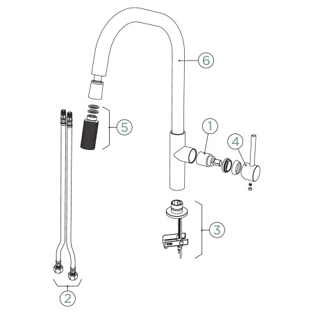 Kuchyňská baterie Schock Talinos.120 White Gold