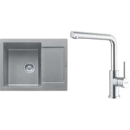 Set Franke G299ŠK (dřez MRG 611-62 Šedý kámen + baterie FC 6985.501 SMART GLENDA Celonerez)