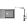 Set Franke G301ŠK (dřez MRG 611-78 BB Šedý kámen + baterie FC 6985.501 SMART GLENDA Celonerez)