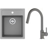 Set Franke T129Š (dřez SID 610-40 Šedá + baterie FC 6051.084 LINA Šedý kámen)