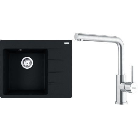 Set Franke G282O (dřez CNG 611-62 TL/2 Onyx + baterie FC 6985.501 SMART GLENDA Celonerez)