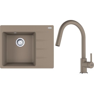 Set Franke G286KA (dřez CNG 611-62 TL/2 Kašmír + baterie FC 6051.424 LINA Kašmír)