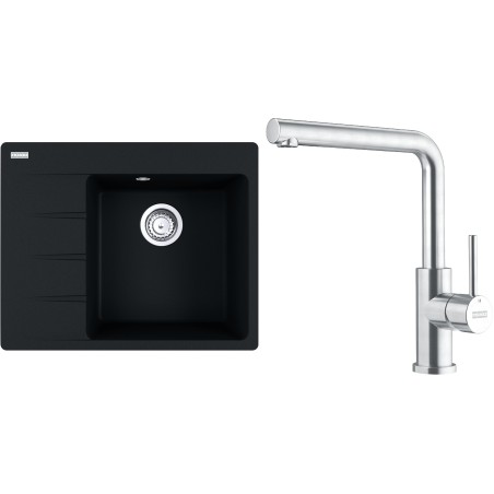 Set Franke G281O (dřez CNG 611-62 TL/7 Onyx + baterie FC 6985.501 SMART GLENDA Celonerez)