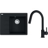 Set Franke G285MČ (dřez CNG 611-62 TL/7 Matná černá + baterie FC 6051.901 LINA Matná černá)
