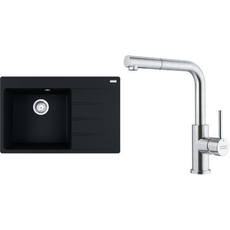 Set Franke G290O (dřez CNG 611-78 TL/2 Onyx + baterie FC 6986.501 SMART GLENDA Celonerez)