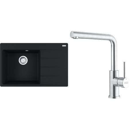 Set Franke G288MČ (dřez CNG 611-78 TL/2 Matná černá + baterie FC 6985.501 SMART GLENDA Celonerez)