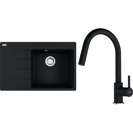 Set Franke G291O (dřez CNG 611-78 TL/7 Onyx + baterie FC 6051.071 LINA Onyx)