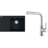 Set Franke G289MČ (dřez CNG 611-78 TL/7 Matná černá + baterie FC 6986.501 SMART GLENDA Celonerez)