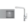 Set Franke G287ŠK (dřez CNG 611-78 TL/7 Šedý kámen + baterie FC 6985.501 SMART GLENDA Celonerez)