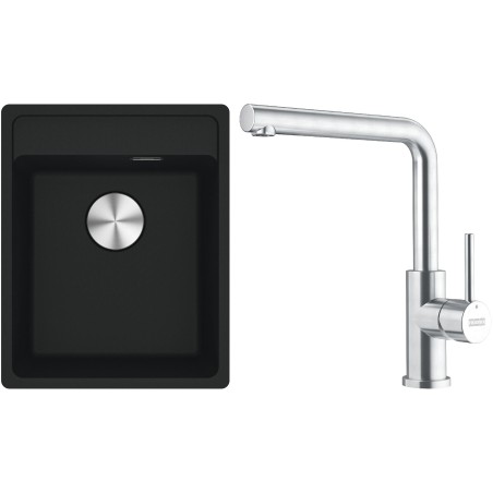 Set Franke G294MČ (dřez MRG 610-37 RTL Matná černá + baterie FC 6985.501 SMART GLENDA Celonerez)