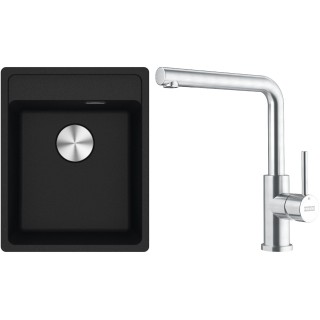 Set Franke G294O (dřez MRG 610-37 RTL Onyx + baterie FC 6985.501 SMART GLENDA Celonerez)