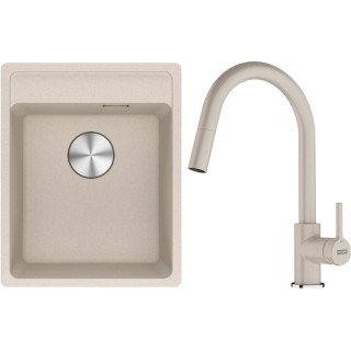 Set Franke G293SA (dřez MRG 610-37 RTL Sahara + baterie FC 6051.082 LINA Sahara)