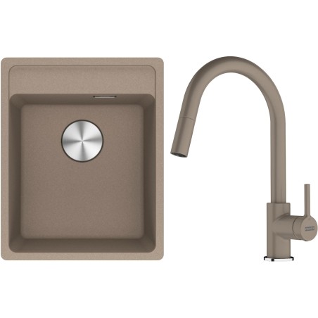 Set Franke G293KA (dřez MRG 610-37 RTL Kašmír + baterie FC 6051.424 LINA Kašmír)