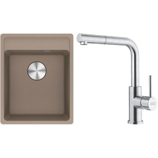 Set Franke G295KA (dřez MRG 610-37 RTL Kašmír + baterie FC 6986.501 SMART GLENDA Celonerez)