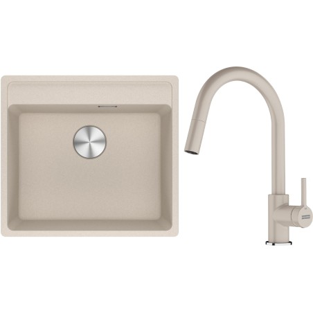Set Franke G296SA (dřez MRG 610-52 RTL Sahara + baterie FC 6051.082 LINA Sahara)