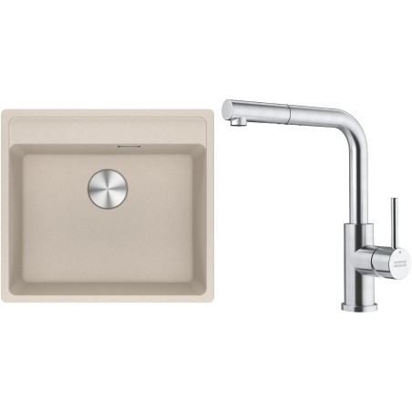 Set Franke G298SA (dřez MRG 610-52 RTL Sahara + baterie FC 6986.501 SMART GLENDA Celonerez)