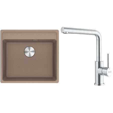 Set Franke G297KA (dřez MRG 610-52 RTL Kašmír + baterie FC 6985.501 SMART GLENDA Celonerez)