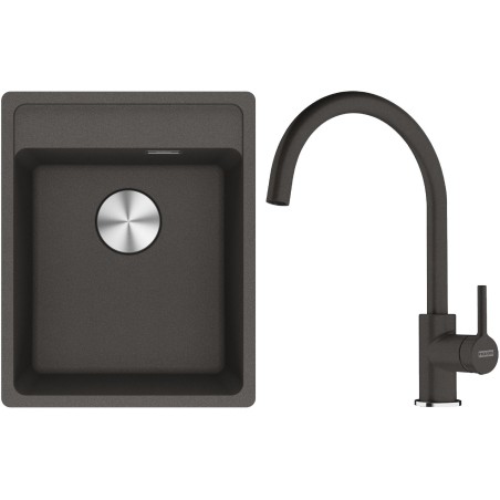 Set Franke G273ŠB (dřez MRG 610-37 RTL Šedá břidlice + baterie FC 6018.088 LINA Šedá břidlice)