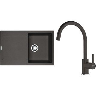 Set Franke G276ŠB (dřez MRG 611 Šedá břidlice + baterie FC 6018.088 LINA Šedá břidlice)