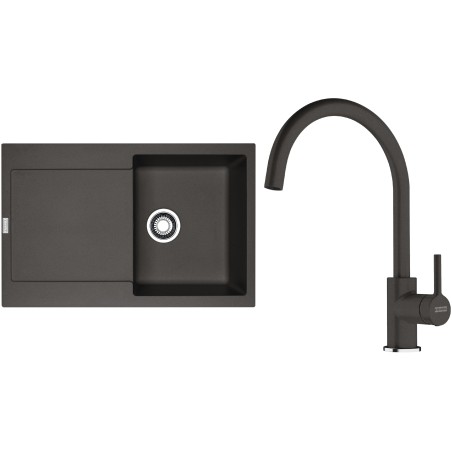 Set Franke G276ŠB (dřez MRG 611 Šedá břidlice + baterie FC 6018.088 LINA Šedá břidlice)