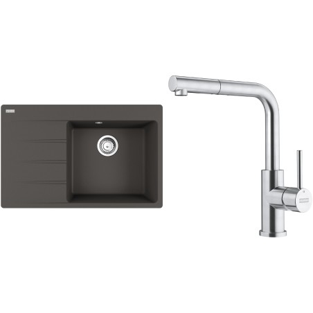 Set Franke G289ŠB (dřez CNG 611-78 TL/7 Šedá břidlice + baterie FC 6986.501 SMART GLENDA Celonerez)