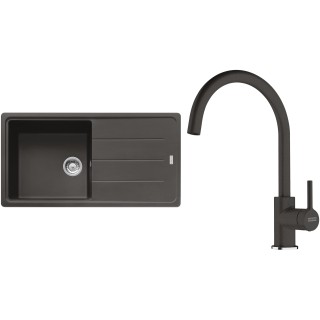 Set Franke G280ŠB (dřez BFG 611 Šedá břidlice + baterie FC 6018.088 LINA Šedá břidlice)