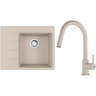 Set Franke G285SA (dřez CNG 611-62 TL/7 Sahara + baterie FC 6051.082 LINA Sahara)