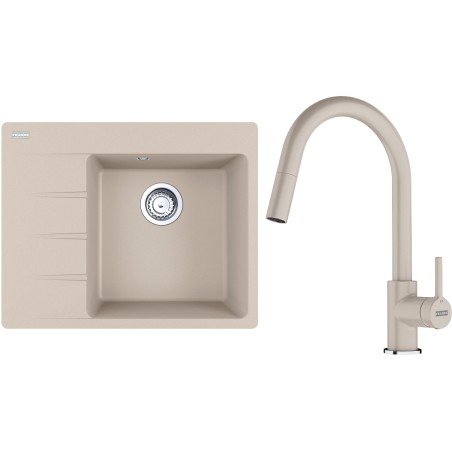 Set Franke G285SA (dřez CNG 611-62 TL/7 Sahara + baterie FC 6051.082 LINA Sahara)