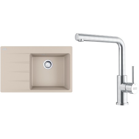 Set Franke G287SA (dřez CNG 611-78 TL/7 Sahara + baterie FC 6985.501 SMART GLENDA Celonerez)