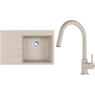 Set Franke G291SA (dřez CNG 611-78 TL/7 Sahara + baterie FC 6051.082 LINA Sahara)