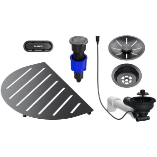 Komponenty ke dřezu Blanco Oovalon 527996 Satin Dark Steel