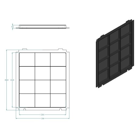Uhlíkový filtr Airforce AFFCAF117 (sada)