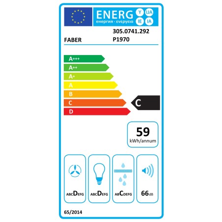 Vestavná digestoř Faber INKA SMART C BK A70 Černá