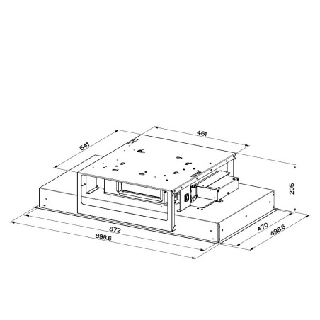 Stropní digestoř Faber HEAVEN LIGHT PRO X FLAT KL A90 Nerez
