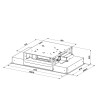 Stropní digestoř Faber HEAVEN LIGHT PRO X FLAT KL A90 Nerez