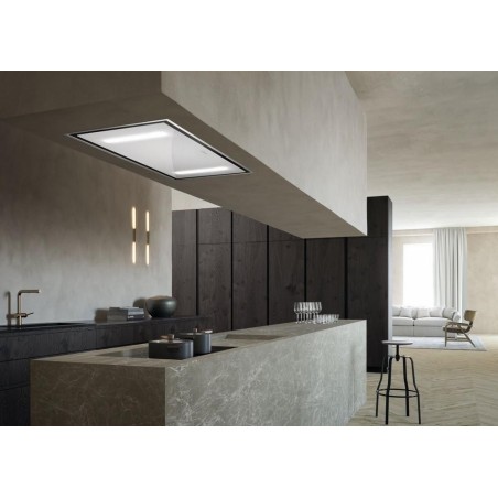 Stropní digestoř Faber HEAVEN DUAL LIGHT G/WH FLAT KL A90 Nerez/bílé sklo