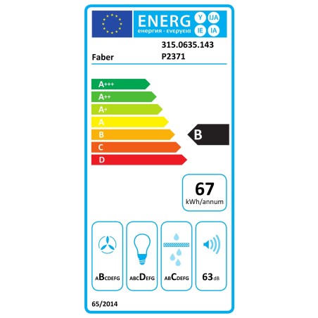 Vestavná digestoř Faber MAXIMA NG ECO AM/X A90 Šedá/nerez