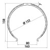 Držák kulatého potrubí Faber 4052110 150 mm