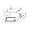 Vnitřní externí ventilační jednotka Faber EVJ M8K, šedá